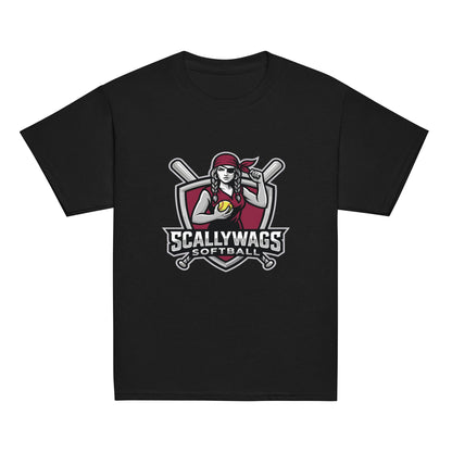 Classic | Youth T Shirt | Scallywags Softball | Crest Logo