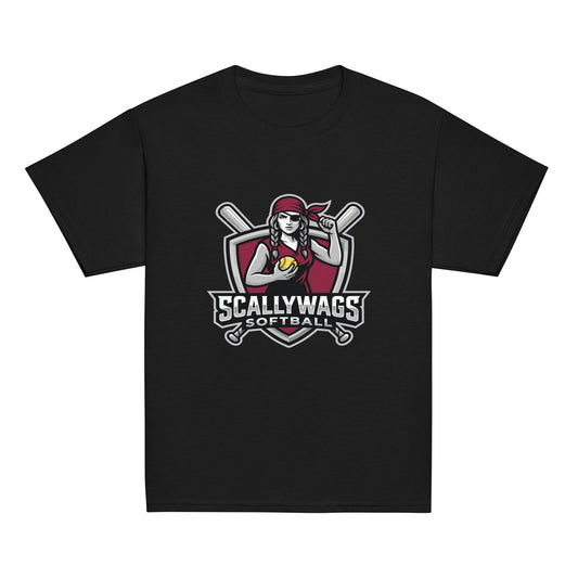 Classic | Youth T Shirt | Scallywags Softball | Crest Logo