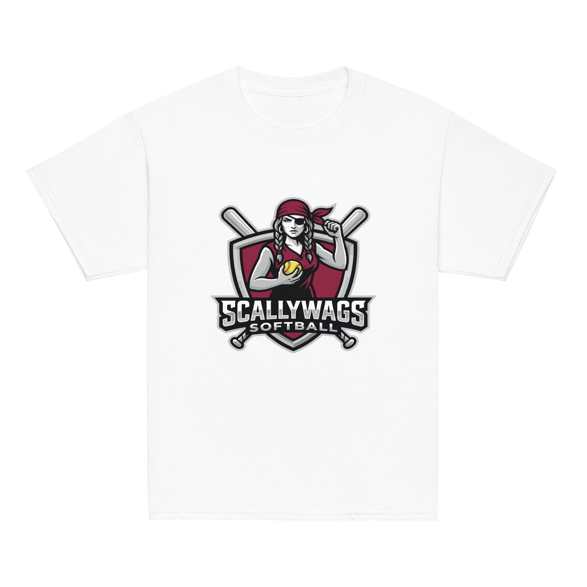 Classic | Youth T Shirt | Scallywags Softball | Crest Logo