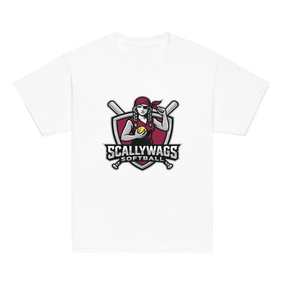 Classic | Youth T Shirt | Scallywags Softball | Crest Logo