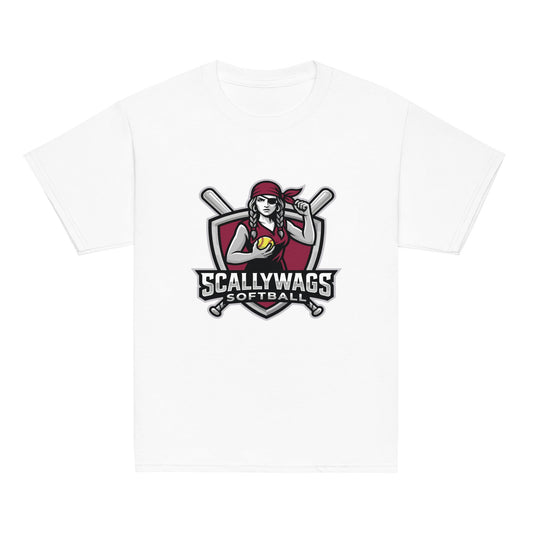 Classic | Youth T Shirt | Scallywags Softball | Crest Logo