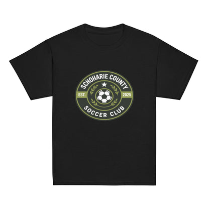 Classic | Youth T Shirt | Schoharie County Soccer Club | Badge Logo