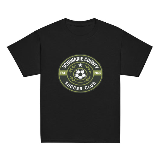 Classic | Youth T Shirt | Schoharie County Soccer Club | Badge Logo