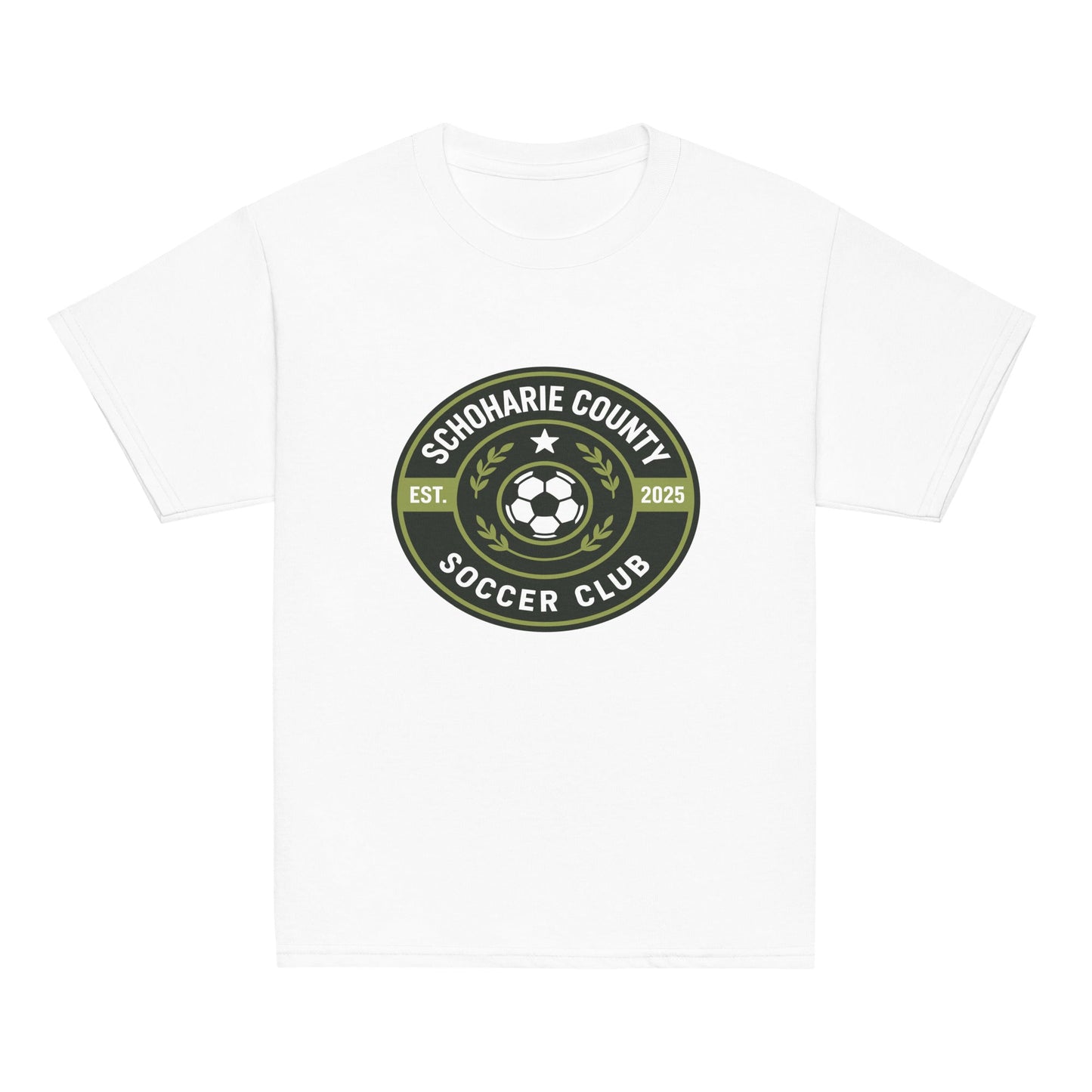 Classic | Youth T Shirt | Schoharie County Soccer Club | Badge Logo