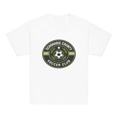Classic | Youth T Shirt | Schoharie County Soccer Club | Badge Logo