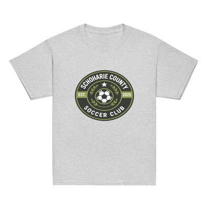 Classic | Youth T Shirt | Schoharie County Soccer Club | Badge Logo