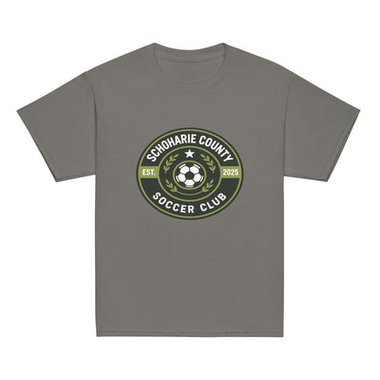 Classic | Youth T Shirt | Schoharie County Soccer Club | Badge Logo