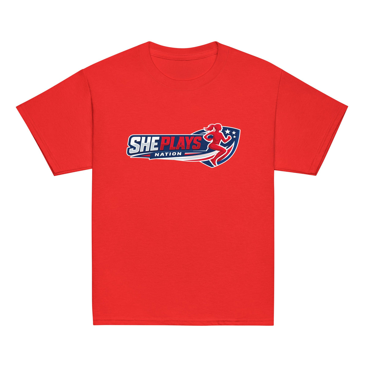 Classic | Youth T Shirt | She Plays Nation | Crest Logo