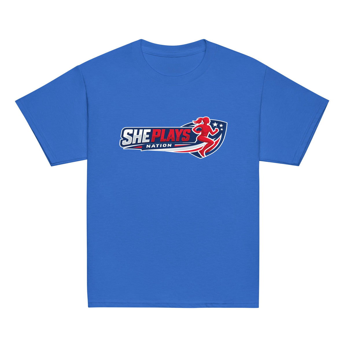 Classic | Youth T Shirt | She Plays Nation | Crest Logo