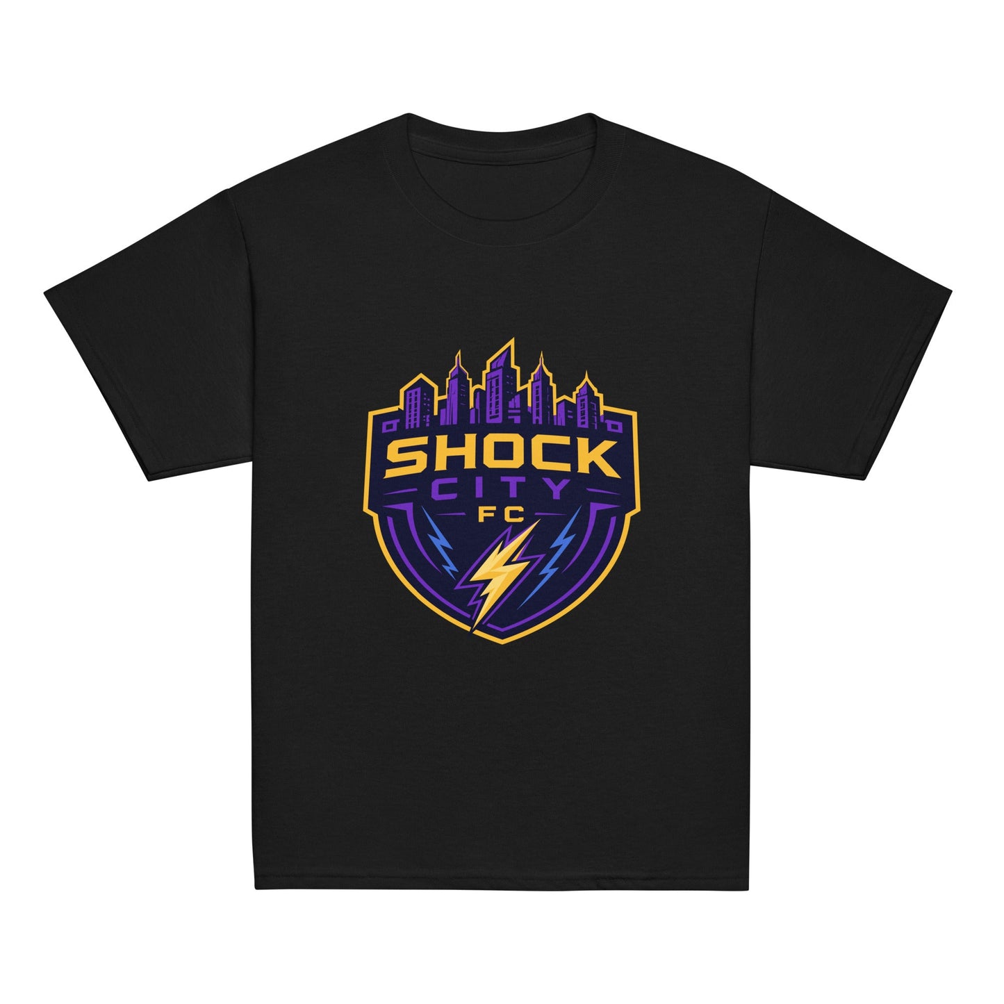 Classic | Youth T Shirt | Shock City FC | Crest Logo
