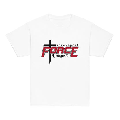 Classic | Youth T Shirt | Shreveport Force Volleyball | Crest Logo