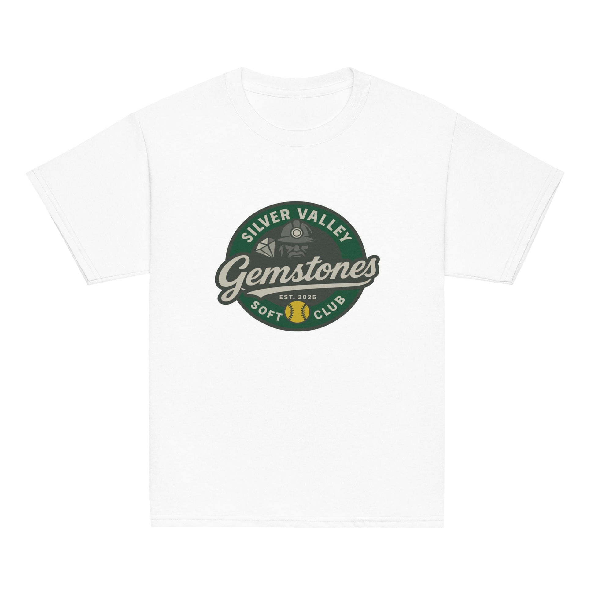 Classic | Youth T Shirt | Silver Valley Gemstones | Badge Logo