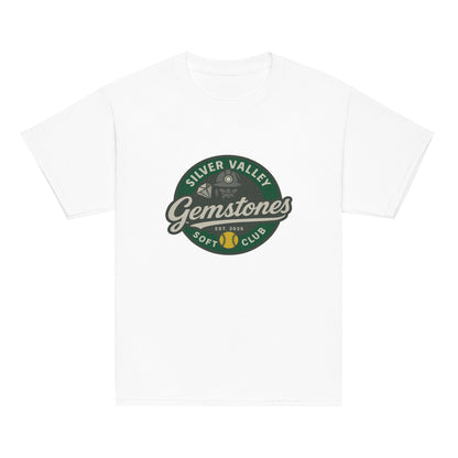 Classic | Youth T Shirt | Silver Valley Gemstones | Badge Logo