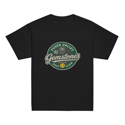 Classic | Youth T Shirt | Silver Valley Gemstones | Badge Logo
