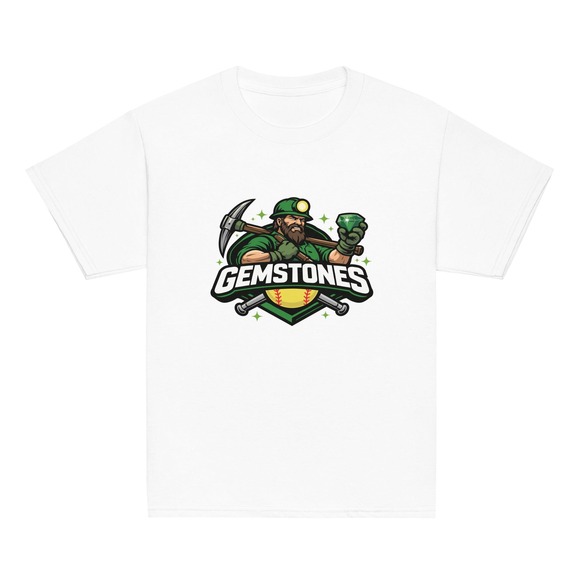Classic | Youth T Shirt | Silver Valley Gemstones | Emerald Valley Logo