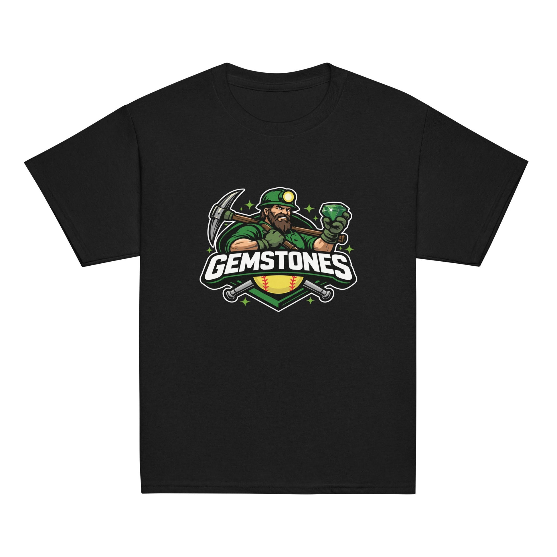 Classic | Youth T Shirt | Silver Valley Gemstones | Emerald Valley Logo