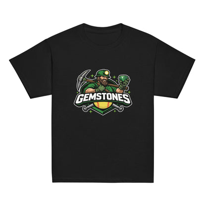 Classic | Youth T Shirt | Silver Valley Gemstones | Emerald Valley Logo