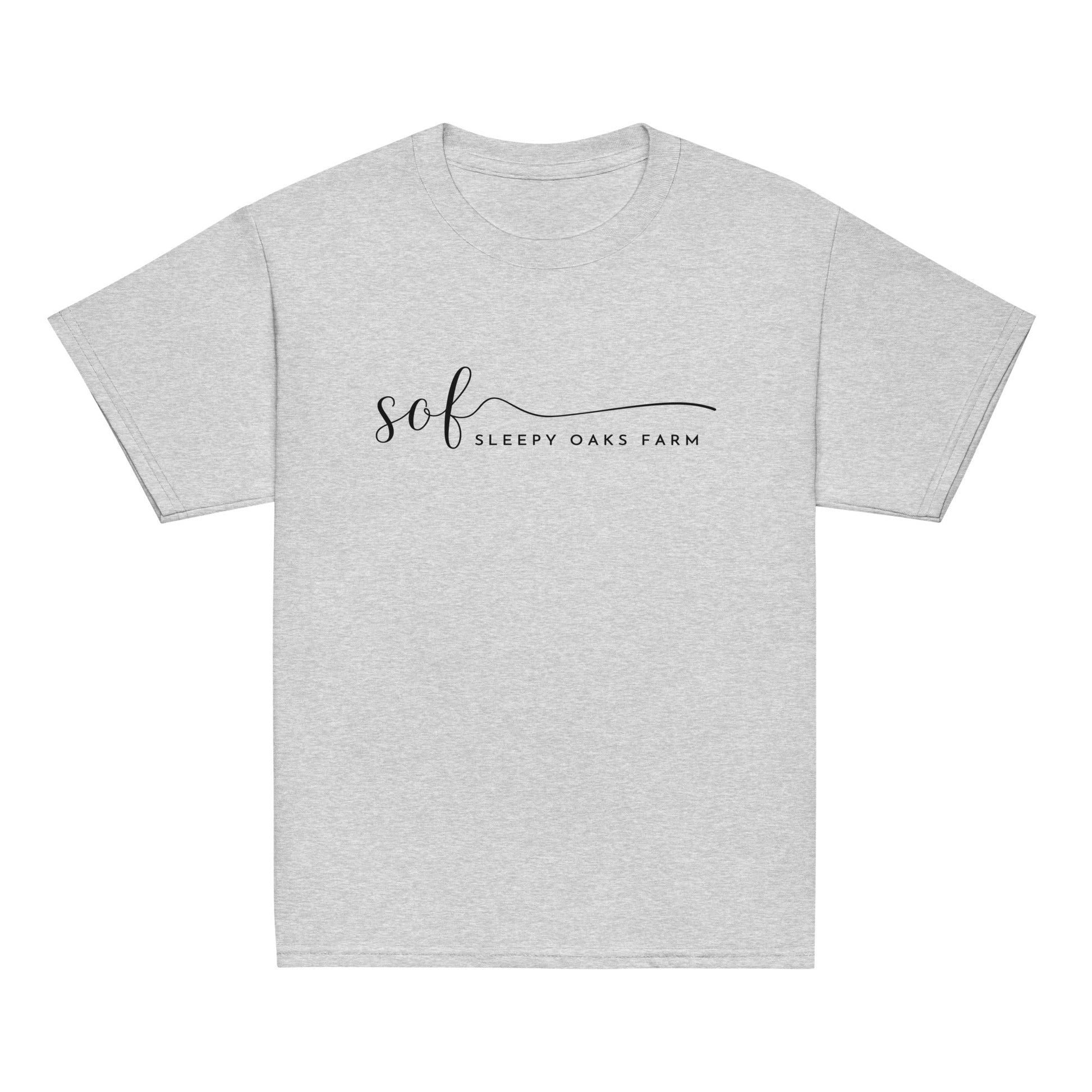 Classic | Youth T Shirt | Sleepy Oaks Farm | Script Logo