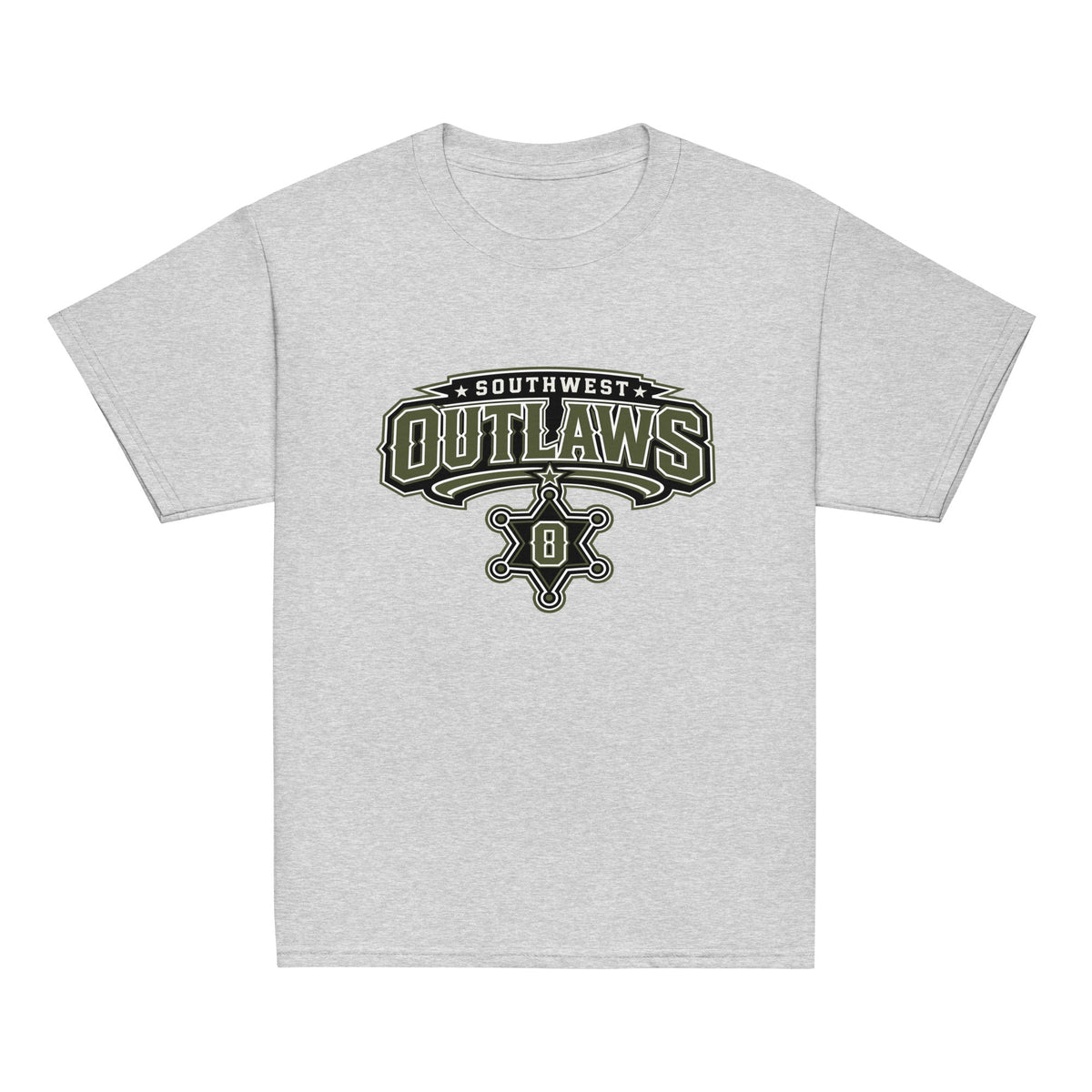 Classic | Youth T Shirt | Southwest Outlaws | Frontier Athletics Logo
