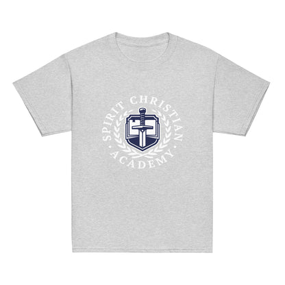 Classic | Youth T Shirt | Spirit Christian Academy | White Script Logo