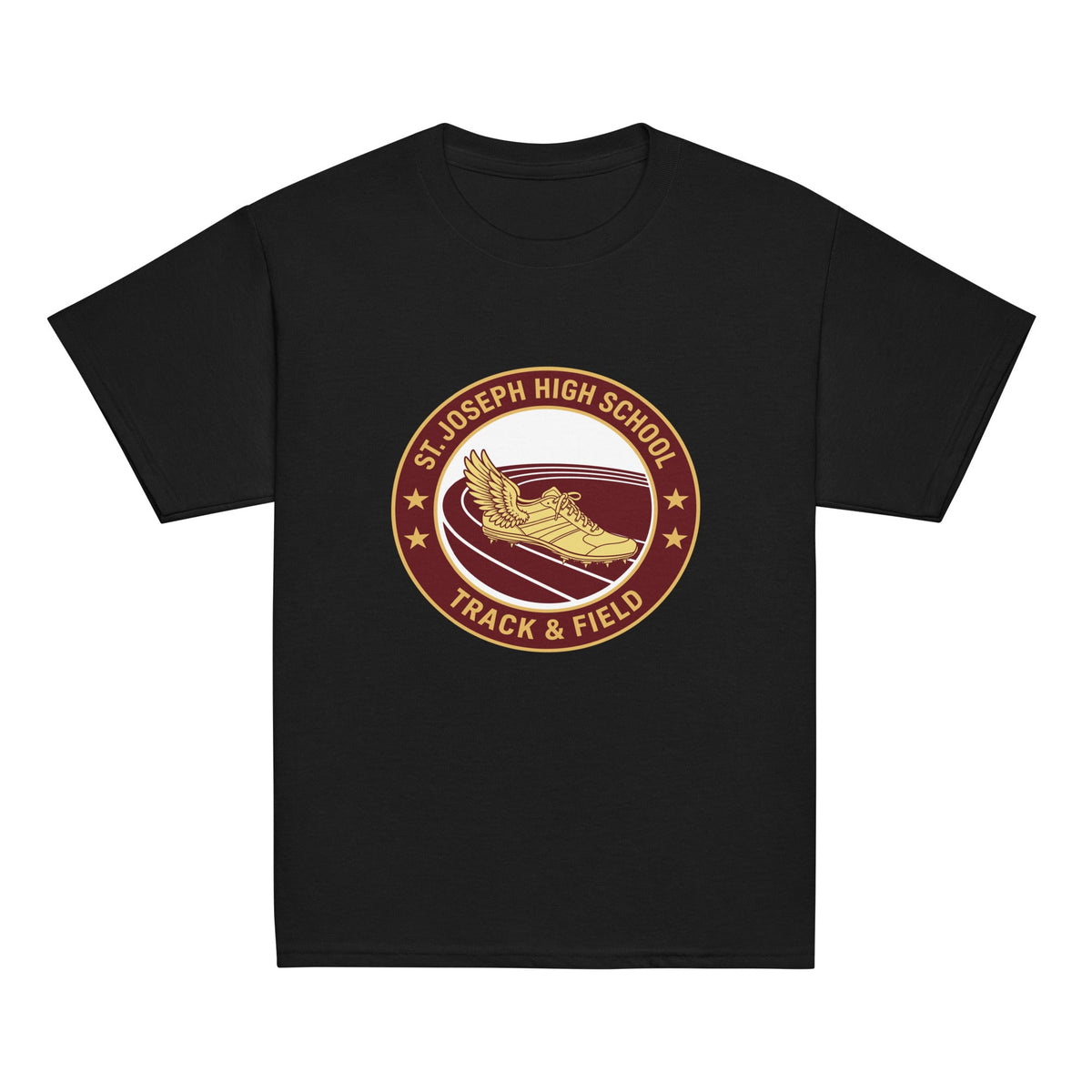 Classic | Youth T Shirt | St. Joseph High School - Track & Field | Badge Logo