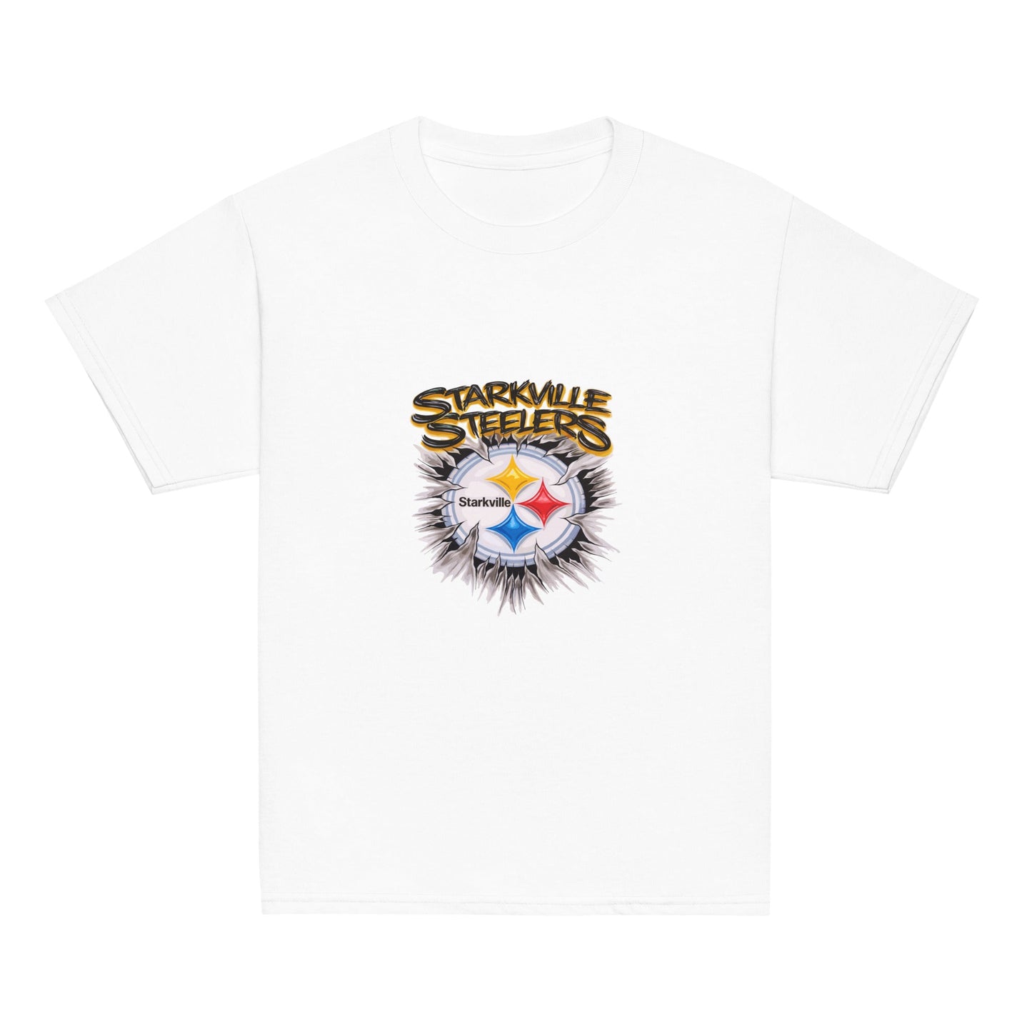 Classic | Youth T Shirt | Starkville Steelers | Ripped Logo