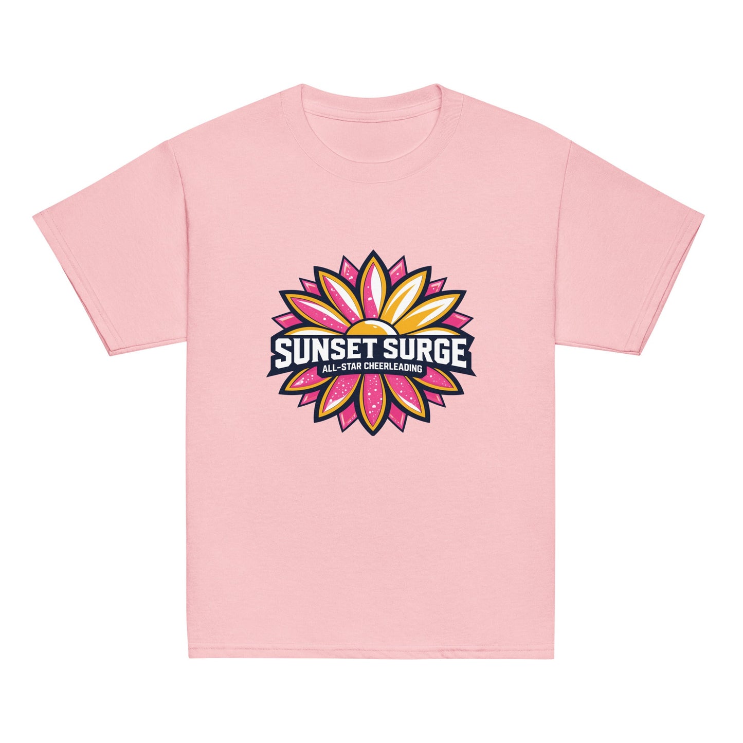Classic | Youth T Shirt | Sunset Surge All-Star Cheerleading | Bloom Surge Logo