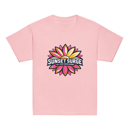 Classic | Youth T Shirt | Sunset Surge All-Star Cheerleading | Bloom Surge Logo
