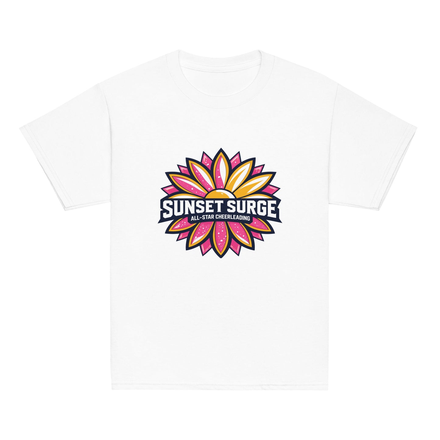 Classic | Youth T Shirt | Sunset Surge All-Star Cheerleading | Bloom Surge Logo