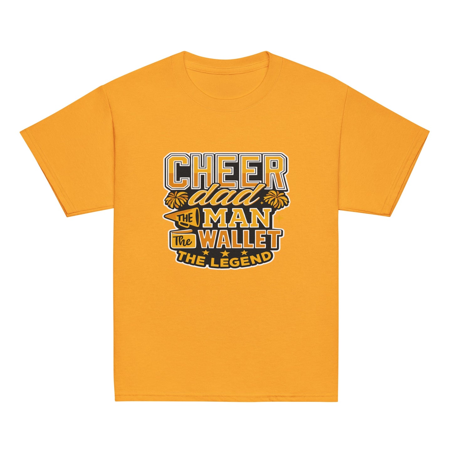 Classic | Youth T Shirt | Sunset Surge All-Star Cheerleading | Cheer Dad Legend Logo