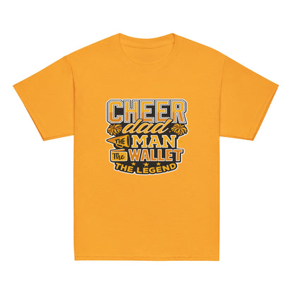 Classic | Youth T Shirt | Sunset Surge All-Star Cheerleading | Cheer Dad Legend Logo