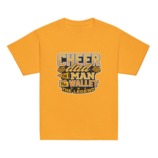 Classic | Youth T Shirt | Sunset Surge All-Star Cheerleading | Cheer Dad Legend Logo