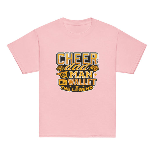 Classic | Youth T Shirt | Sunset Surge All-Star Cheerleading | Cheer Dad Legend Logo