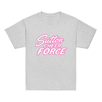 Classic | Youth T Shirt | Sutton Cheer Force | Script Logo