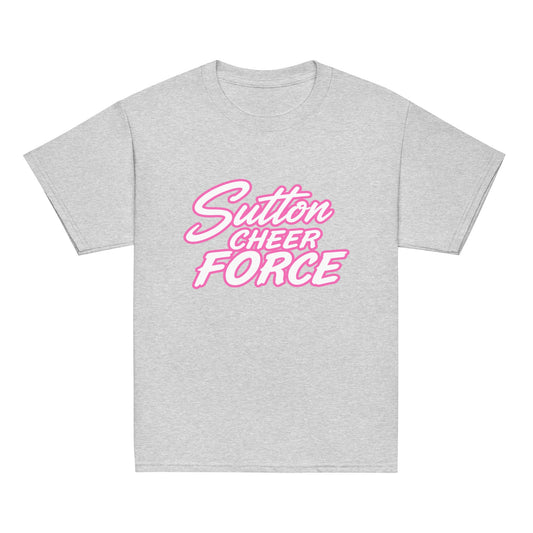 Classic | Youth T Shirt | Sutton Cheer Force | Script Logo
