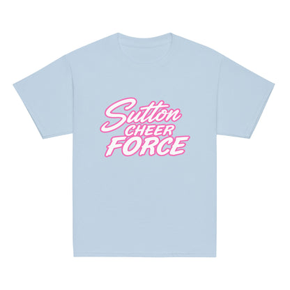Classic | Youth T Shirt | Sutton Cheer Force | Script Logo
