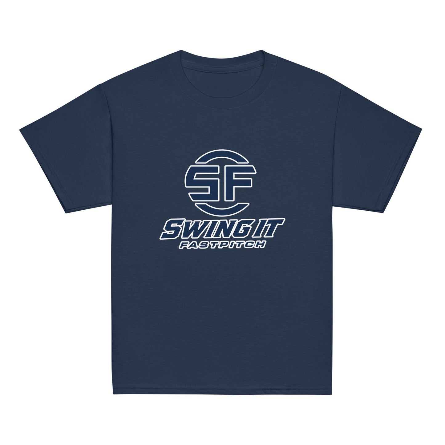 Classic | Youth T Shirt | Swing It Fastpitch | Crest Logo
