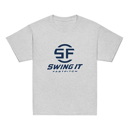 Classic | Youth T Shirt | Swing It Fastpitch | Crest Logo