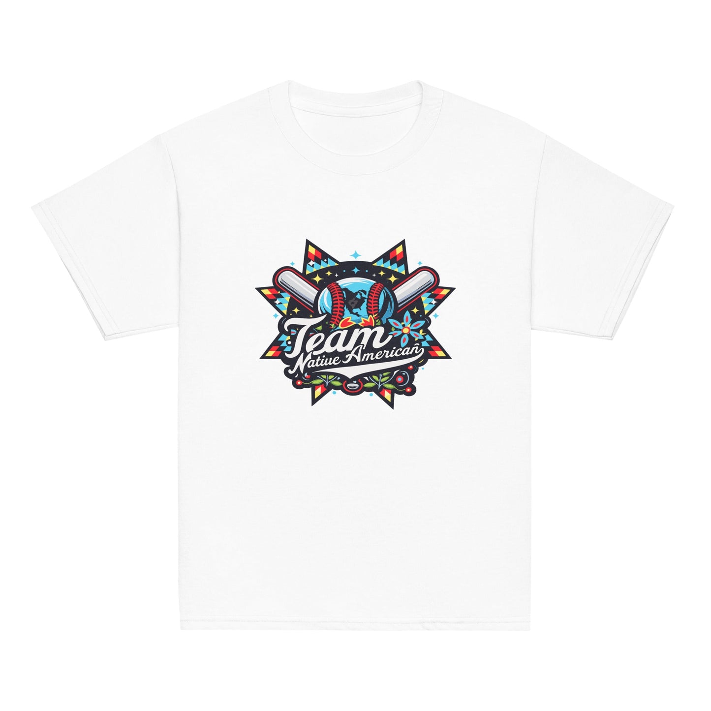 Classic | Youth T Shirt | Team Native American | Tribal Emblem Logo