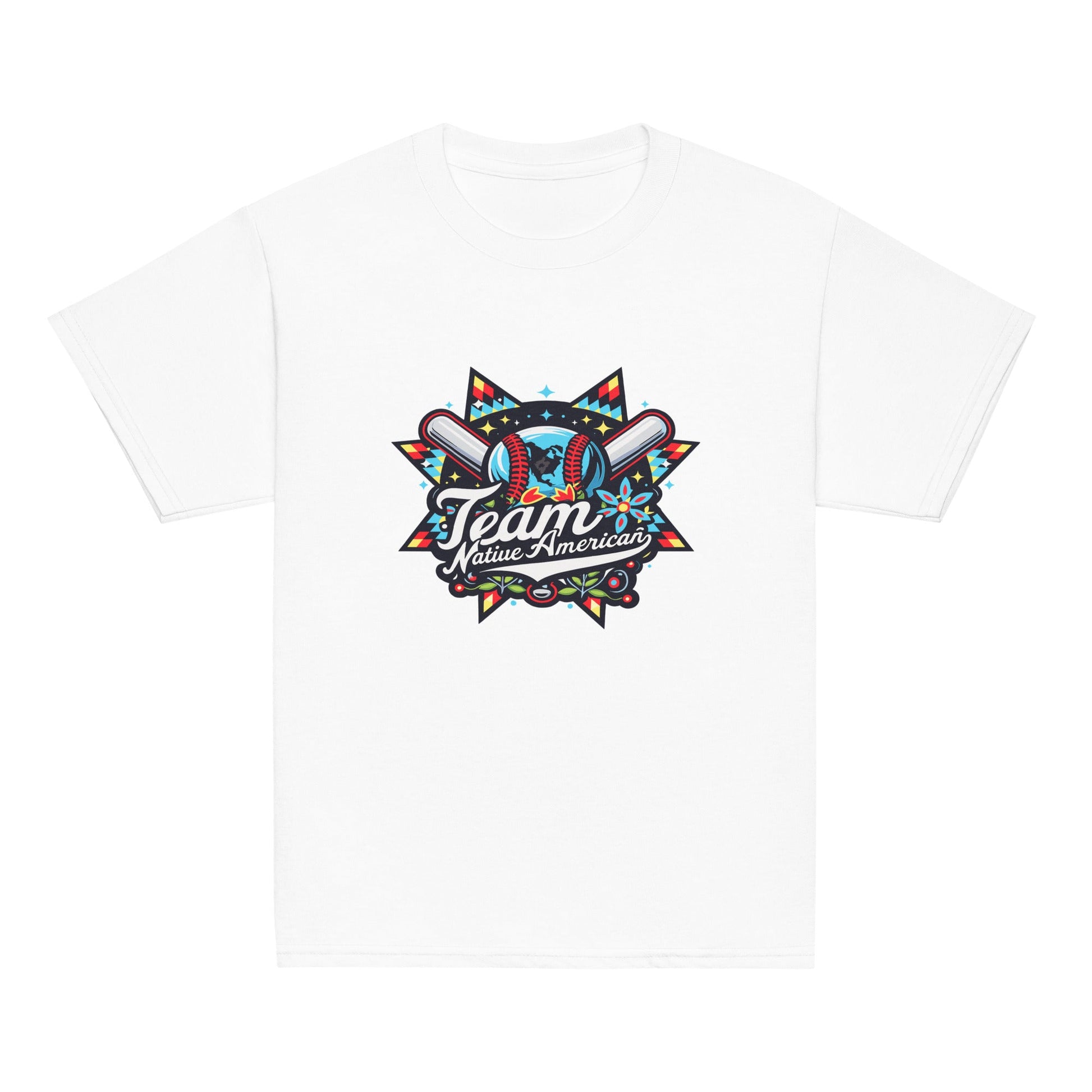 Classic | Youth T Shirt | Team Native American | Tribal Emblem Logo