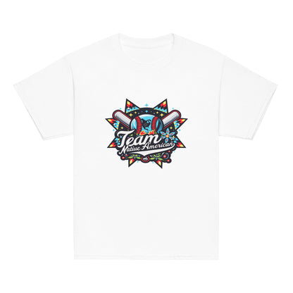 Classic | Youth T Shirt | Team Native American | Tribal Emblem Logo