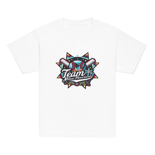 Classic | Youth T Shirt | Team Native American | Tribal Emblem Logo