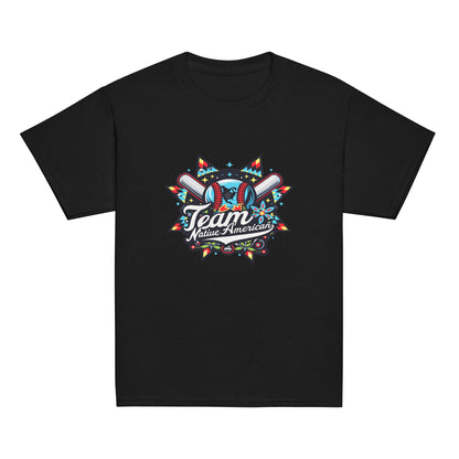 Classic | Youth T Shirt | Team Native American | Tribal Emblem Logo