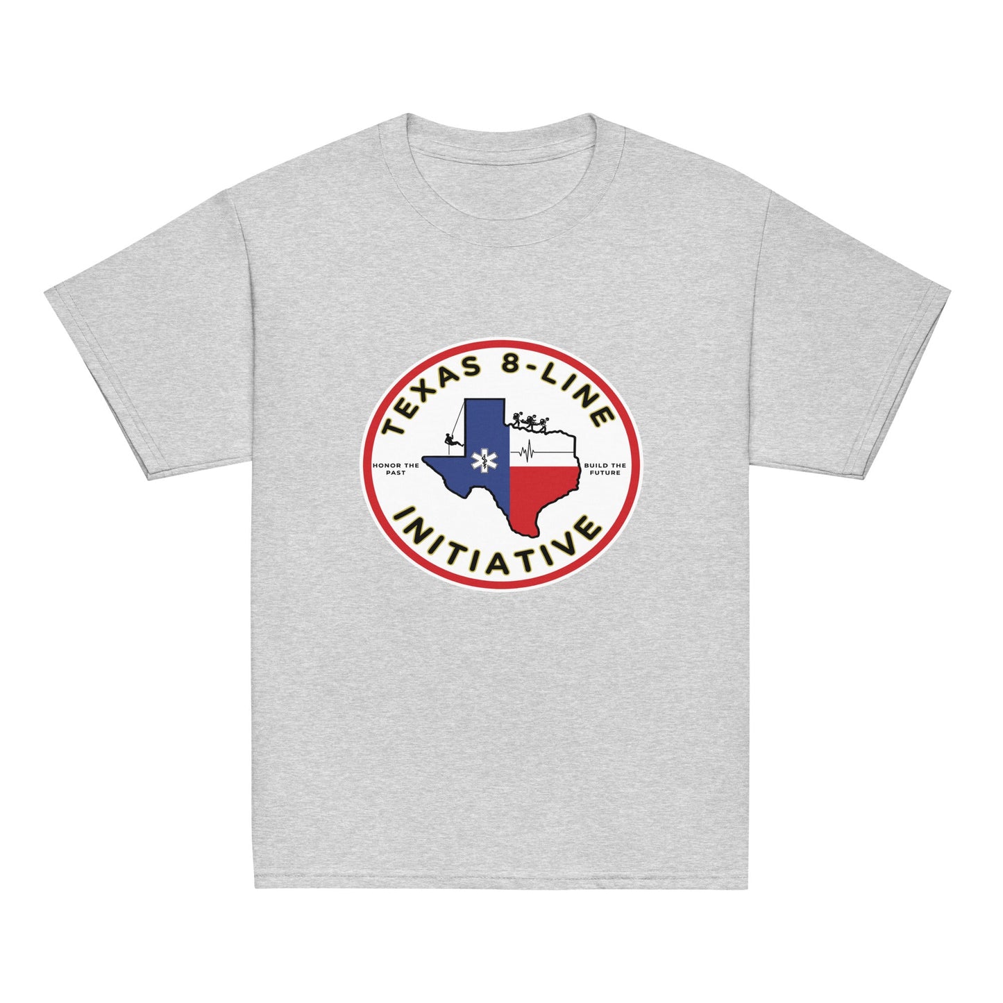 Classic | Youth T Shirt | Texas 8 - Line Initiative | Badge Logo