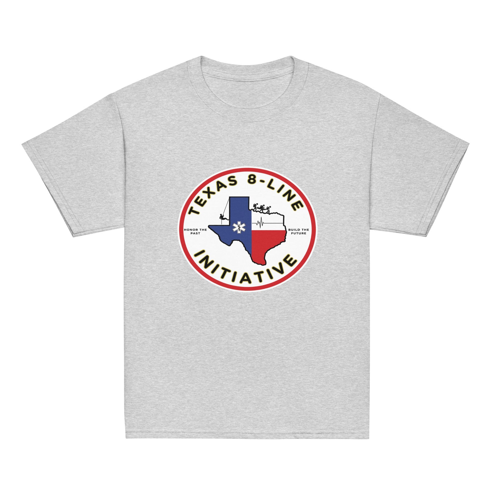 Classic | Youth T Shirt | Texas 8 - Line Initiative | Badge Logo