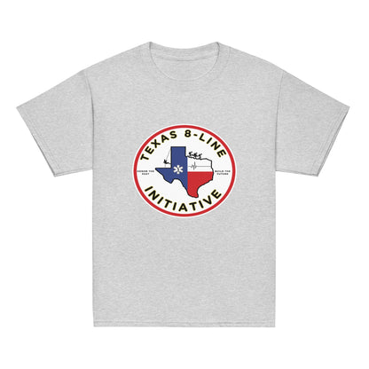 Classic | Youth T Shirt | Texas 8 - Line Initiative | Badge Logo