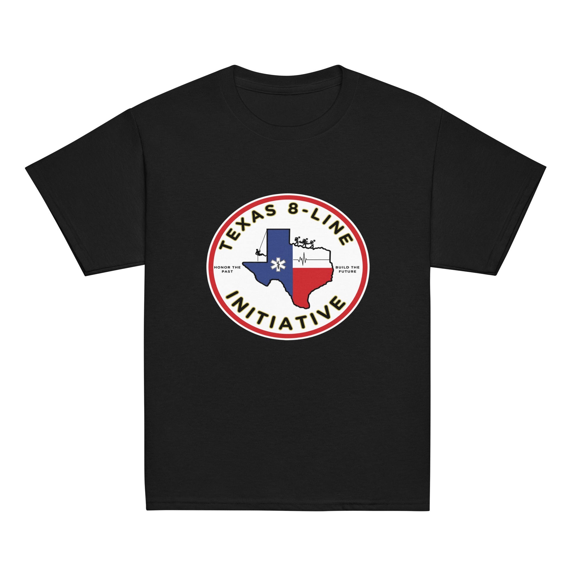 Classic | Youth T Shirt | Texas 8 - Line Initiative | Badge Logo