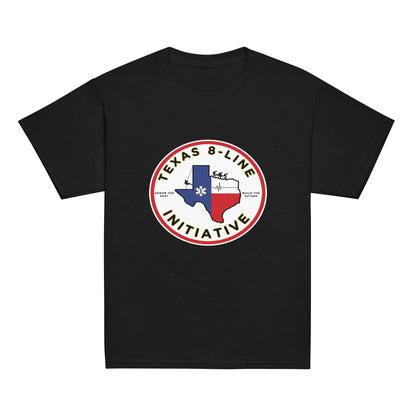Classic | Youth T Shirt | Texas 8 - Line Initiative | Badge Logo