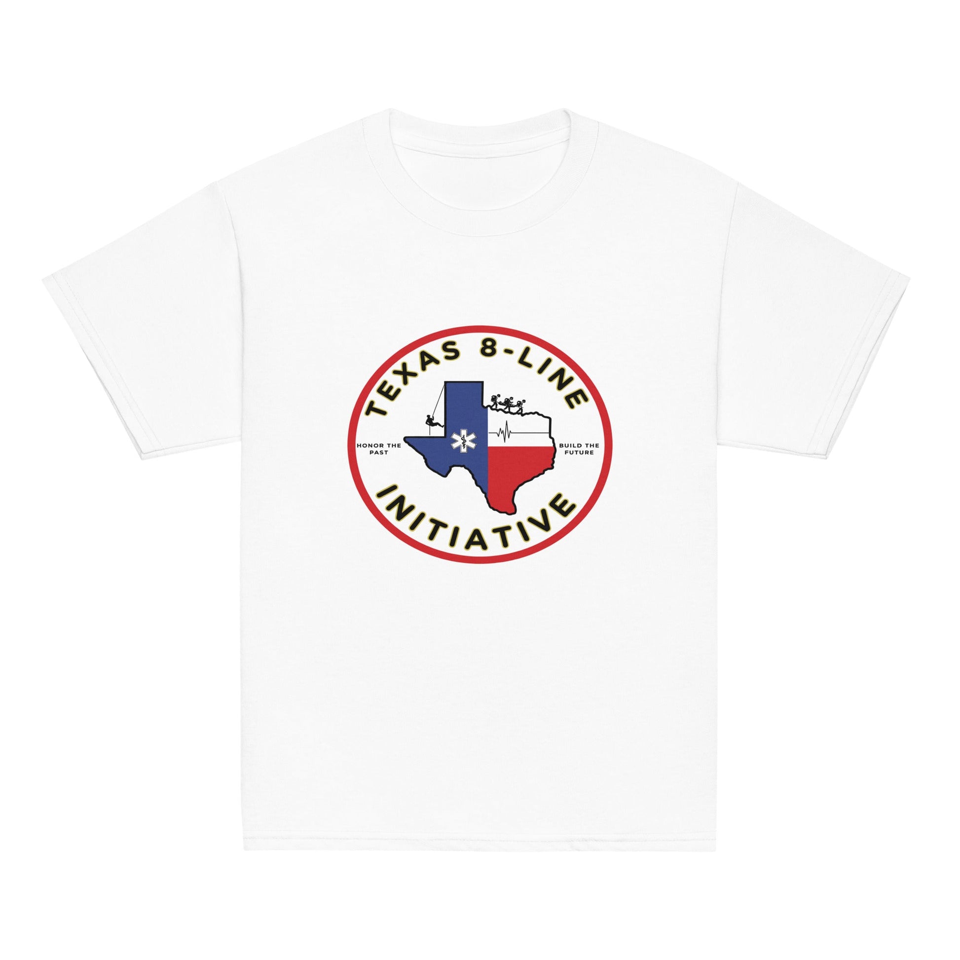 Classic | Youth T Shirt | Texas 8 - Line Initiative | Badge Logo