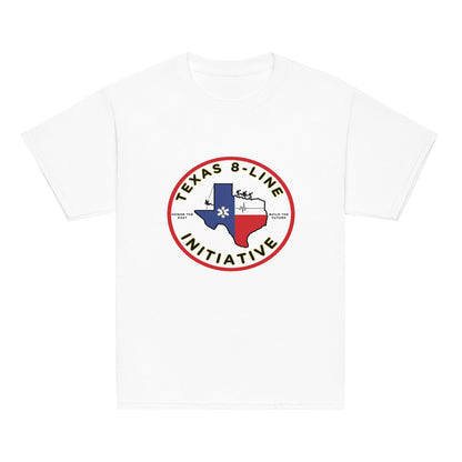 Classic | Youth T Shirt | Texas 8 - Line Initiative | Badge Logo